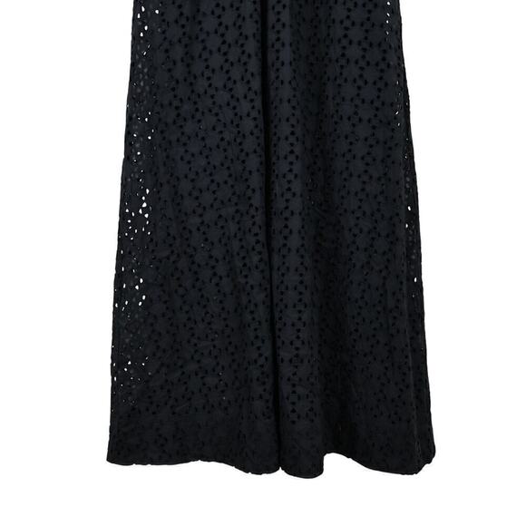 Madewell Eyelet V Neck Maxi Dress Black Size 0 NWT - Picture 7 of 9